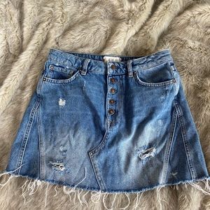 Free people Jean skirt